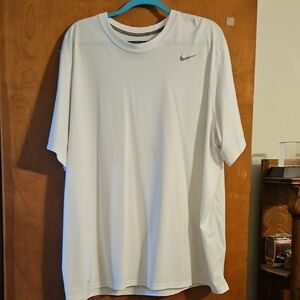 Nike Gray and White Short Sleeve Tee